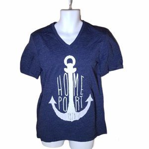 New with Tags SIMONS Blue Anchor T-Shirt (S/M)